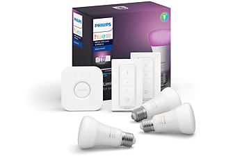 PHILIPS Hue Renkli Akıllı Başlangıç Seti 3'ü 2* Kumandalı E27 Bluetooth Özellikli