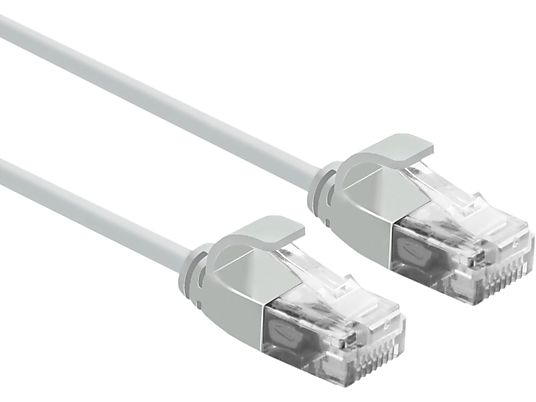 BLANK 21.88.3901 Cable LAN Cat6 UTP - Netzwerkkabel, 0.3 m, Cat-6, Grau