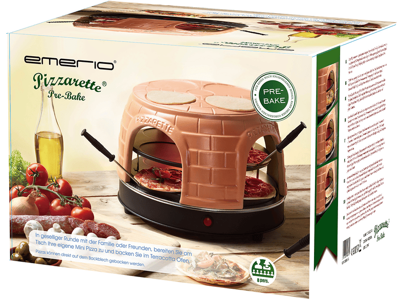 Emerio Pizza Ofen 1500 W 2-Etagen Pizza-Ofen — Foto 3 von 3
