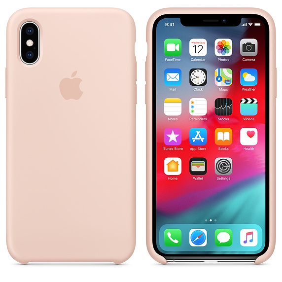 Funda - APPLE funda Silicone Case MW9A2ZM/A, para el iPhone XS, Silicona, Rosa Arena