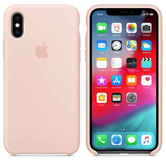 Funda - APPLE funda Silicone Case MW9A2ZM/A, para el iPhone XS, Silicona, Rosa Arena