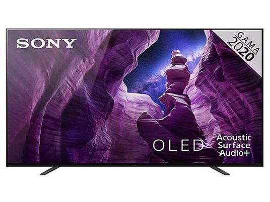 TV OLED 55" - Sony KD-55A8BAEP, UHD4K, X1 Ultimate, Acoustic Surface Audio, Smart Tv(Android TV), HDR, Negro