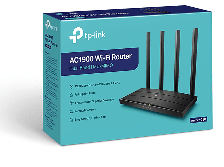 TP-LINK Archer C80, AC1900 Kablosuz Router_3