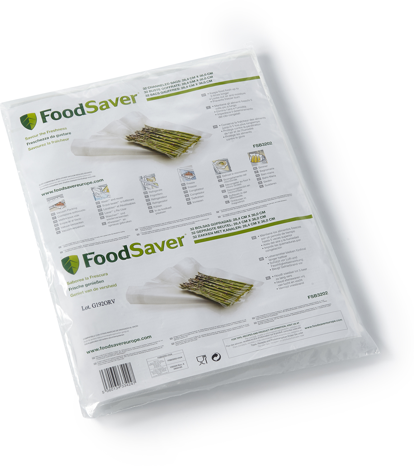 FoodSaver vershoudzakken 28x36cm 32 stuks