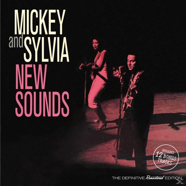 Album borító egy párral a színpadon. Szöveg: Mickey and Sylvia, New Sounds, 12 bónusz szám.