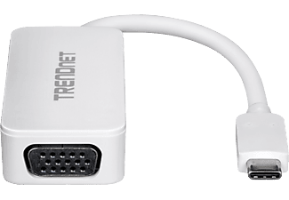 TRENDNET TUC-VGA - Adaptateur USB-C vers VGA (Blanc)