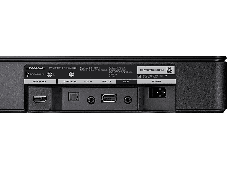 BOSE TV Speaker | Soundbar (Schwarz) | MediaMarkt