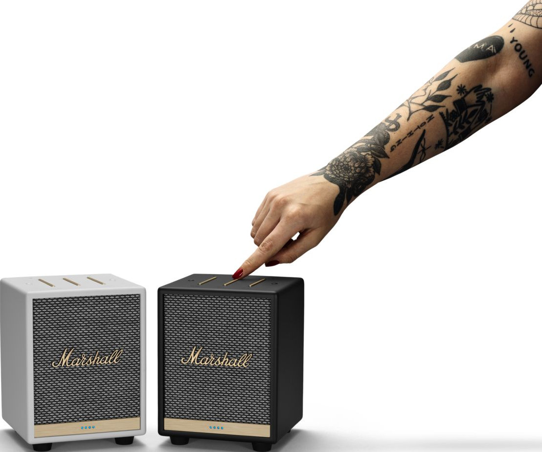 MARSHALL Enceinte sans fil intelligente Uxbridge Voice avec Google Assistant Blanc (188856)