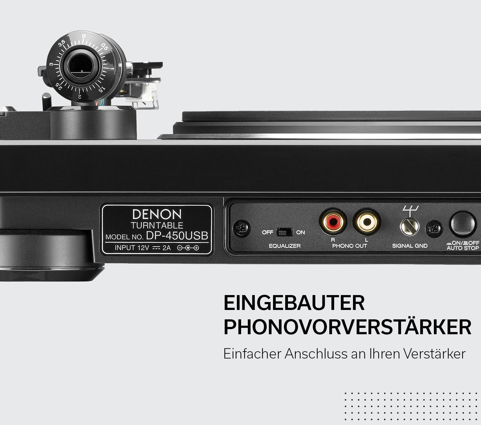 DENON DP-450USB Plattenspieler Schwarz