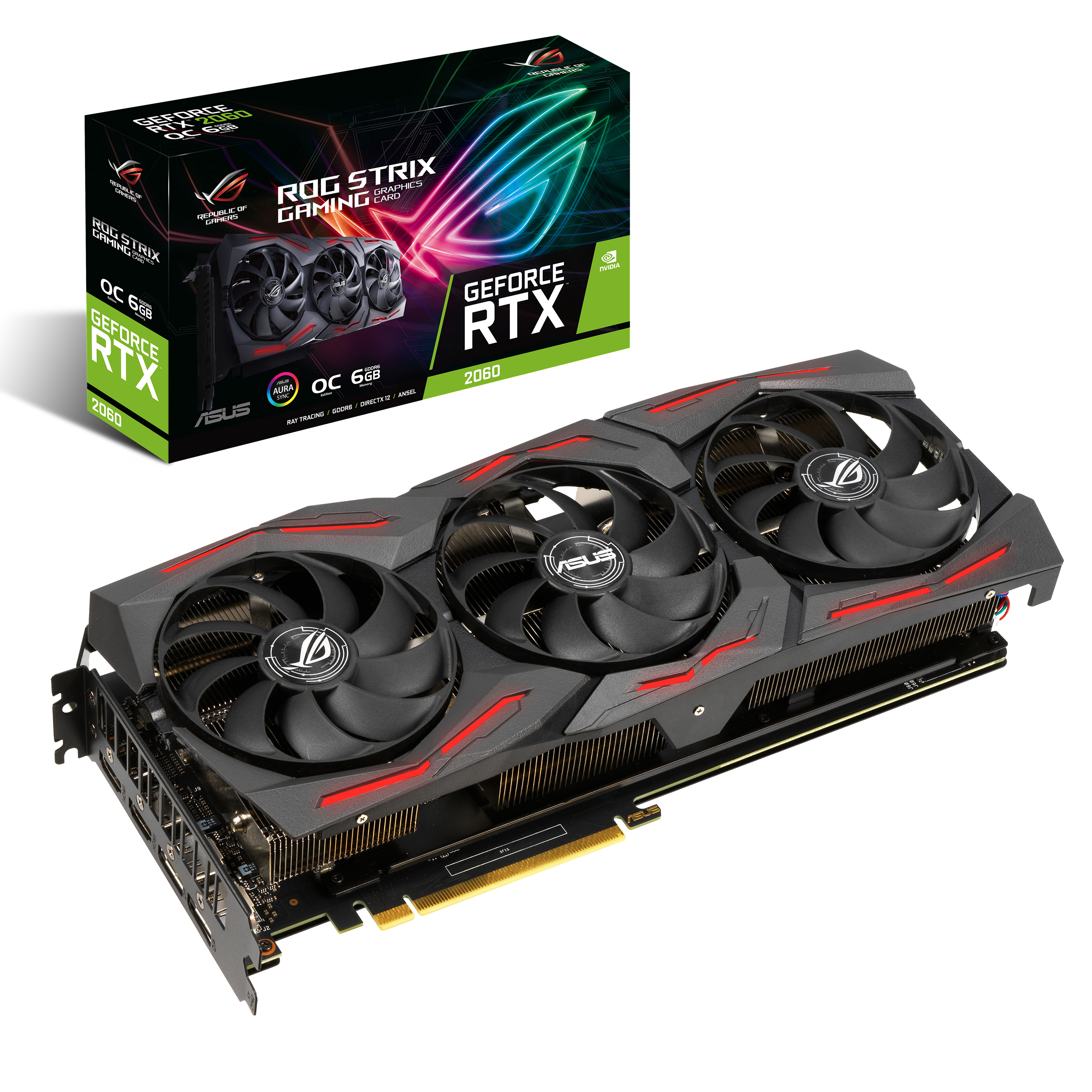 ASUS GeForce RTX™ 2060 ROG Strix Gaming Evo OC 6GB (90YV0D20-M0NA00) (NVIDIA, Grafikkarte)