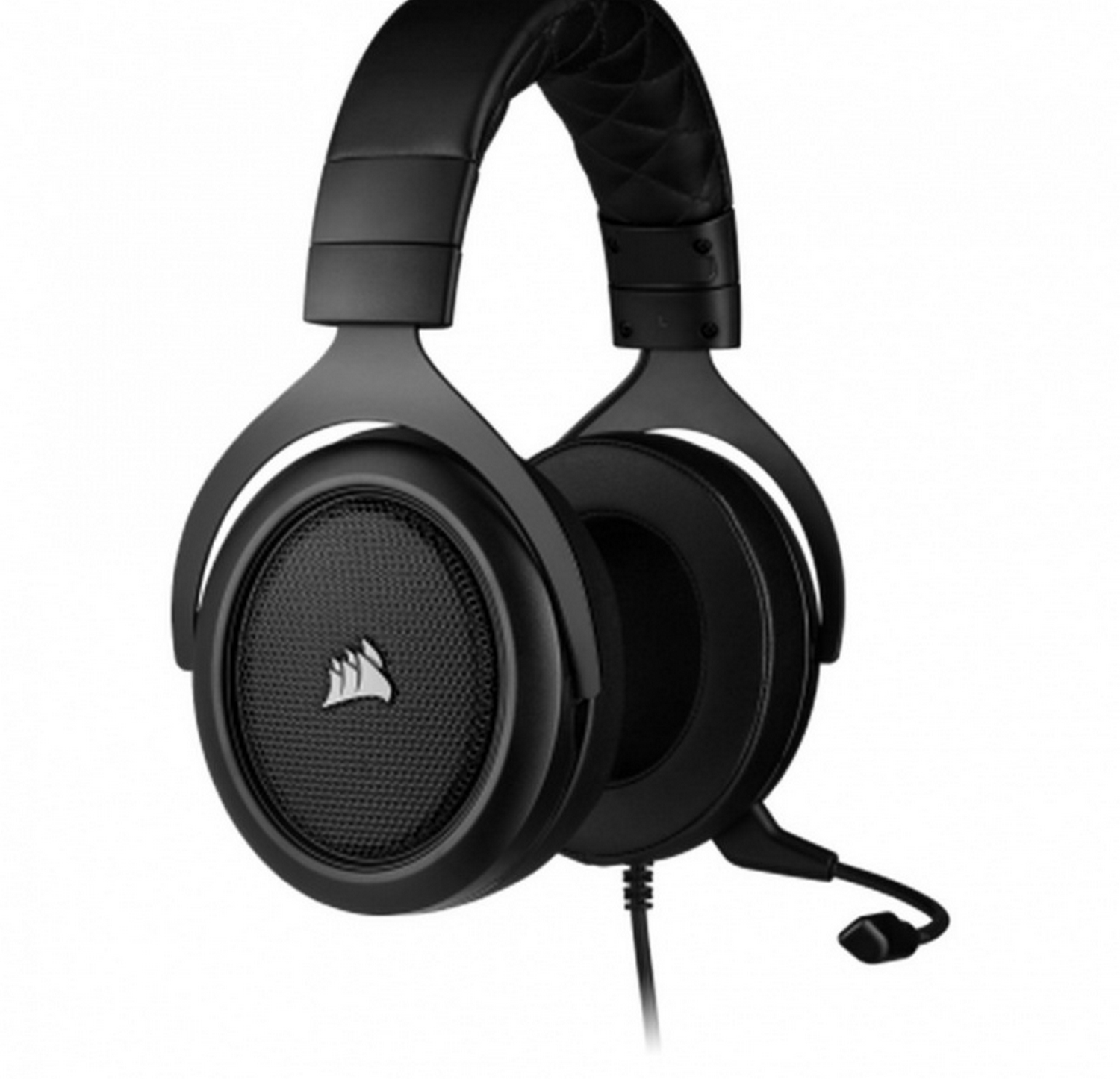 Auriculares gaming - Corsair HS50 Pro Stereo, Multiplataforma, Cancelación de ruido, Micrófono, Negro