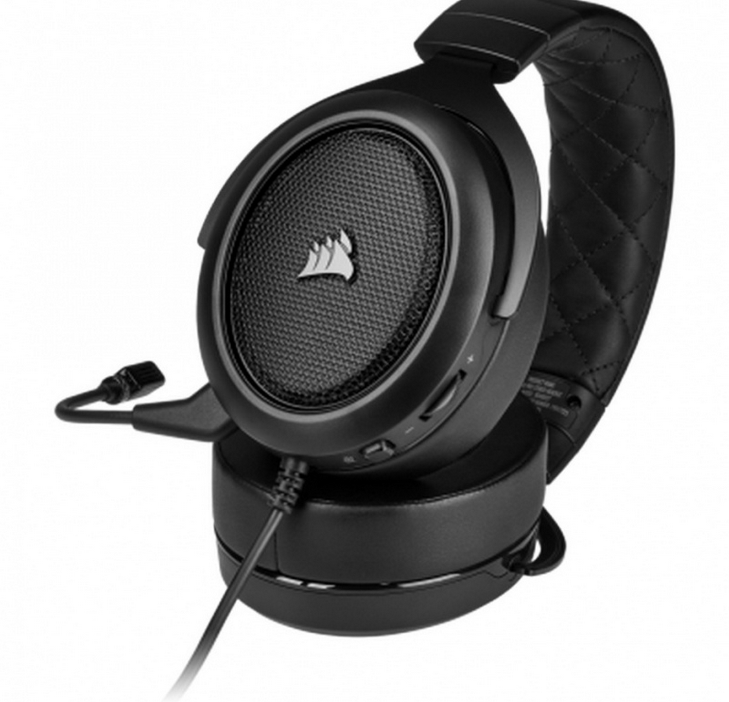Auriculares gaming - Corsair HS50 Pro Stereo, Multiplataforma, Cancelación de ruido, Micrófono, Negro