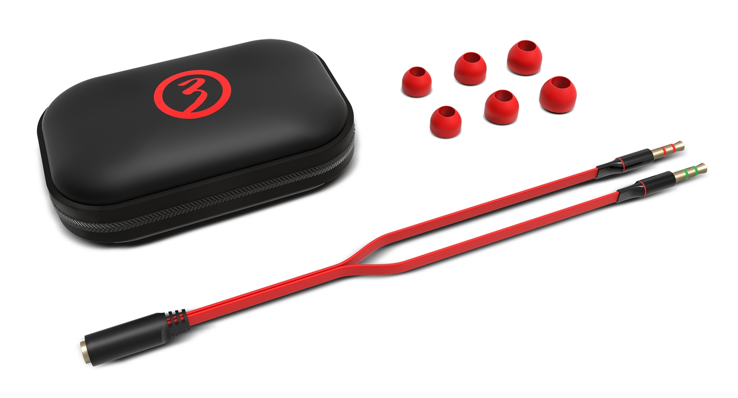 Auriculares gaming - Ozone Dual FX, Micrófono, Hi-Res, Cable, Rojo