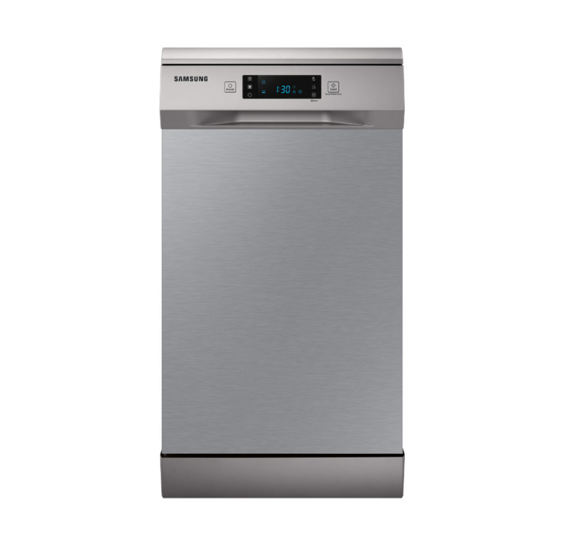 Lavavajillas - Samsung DW50R4070FS/EC, 45 cm, 10 Servicios, 6 Programas, Apertura de puerta automática, Inox