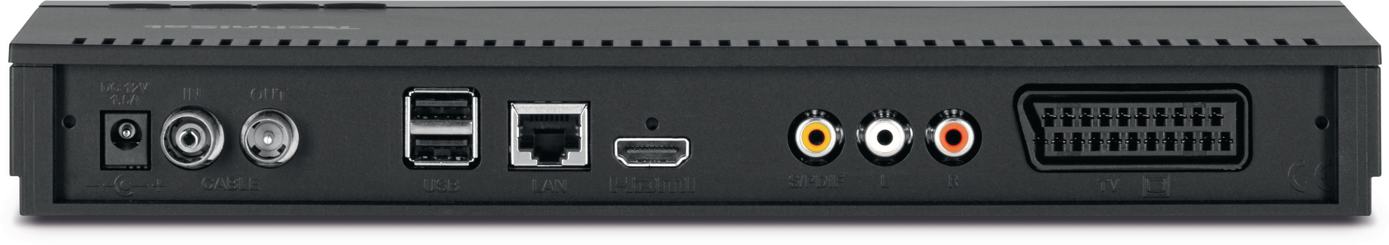 TECHNISAT TECHNISTAR K4 ISIO Kabelreceiver (HDTV, PVR-Funktion, Twin Tuner, DVB-C, DVB-C2, Schwarz)