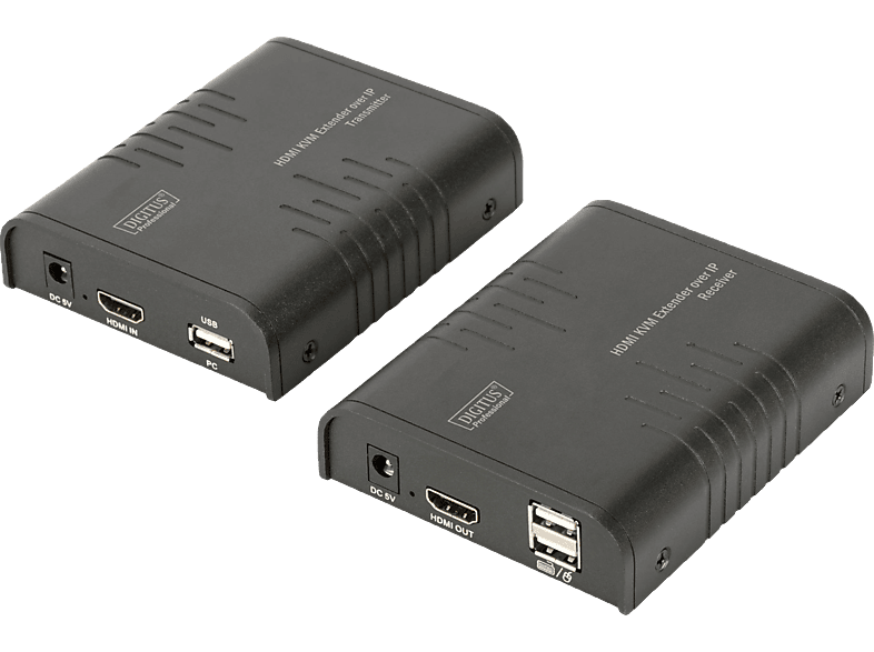DIGITUS DS-55202 HDMI KVM IP Extender Set for Business schwarz | MediaMarkt