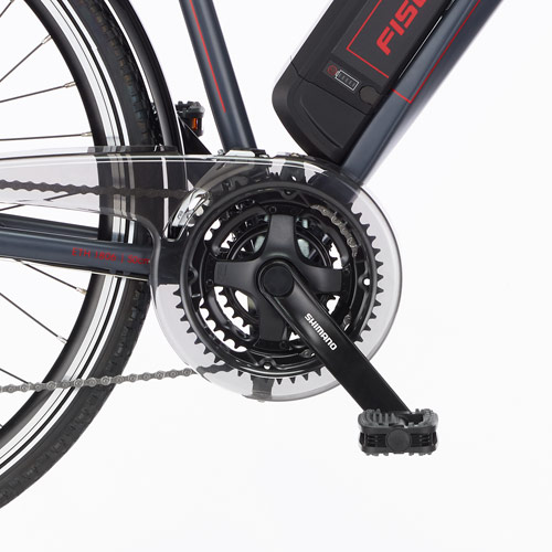 FISCHER ETH 1806-S1 Trekkingrad (Laufradgröße: 28 Zoll, Herren-Rad, 422 Wh, Grau matt)