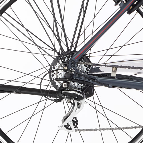 FISCHER ETH 1806-S1 Trekkingrad (Laufradgröße: 28 Zoll, Herren-Rad, 422 Wh, Grau matt)