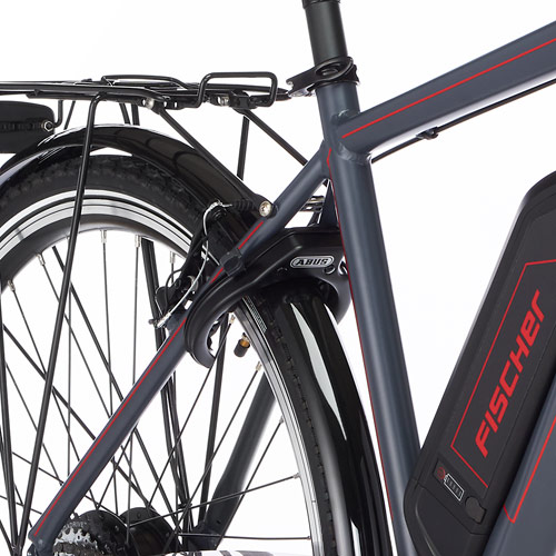 FISCHER ETH 1806-S1 Trekkingrad (Laufradgröße: 28 Zoll, Herren-Rad, 422 Wh, Grau matt)