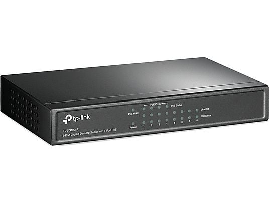 TP-LINK TL-SG1008P - Switch (Schwarz)