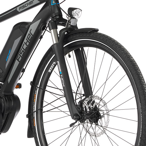 FISCHER ETH 1861-S2 Trekkingrad (Laufradgröße: 28 Zoll, Herren-Rad, 557 Wh, Schwarz matt)