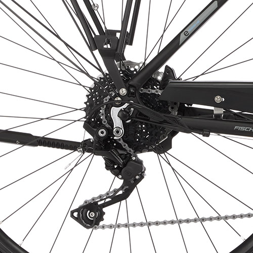 FISCHER ETH 1861-S2 Trekkingrad (Laufradgröße: 28 Zoll, Herren-Rad, 557 Wh, Schwarz matt)