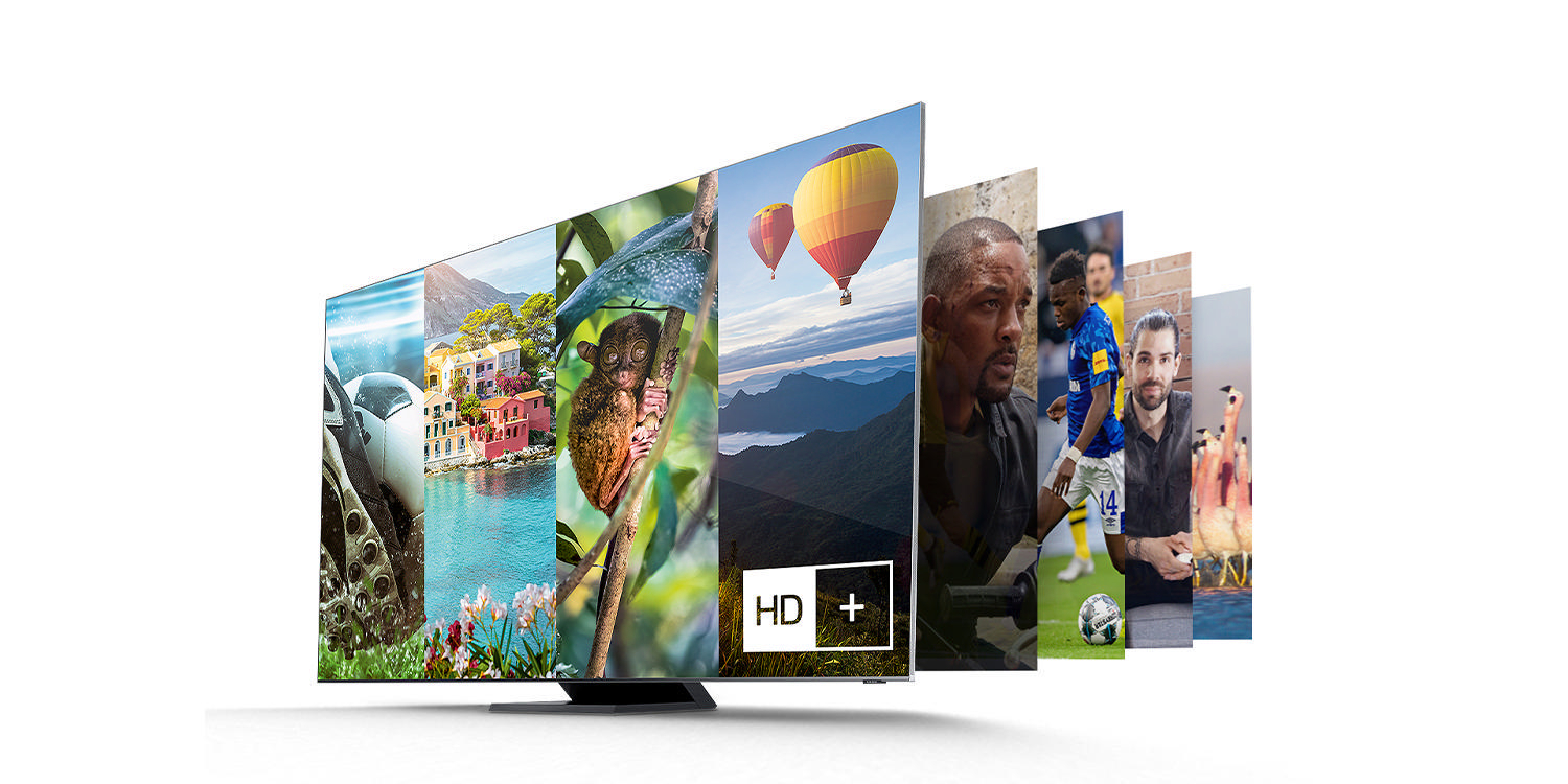 SAMSUNG GQ75Q77T QLED TV (Flat, 75 Zoll / 189 cm, UHD 4K, SMART TV)