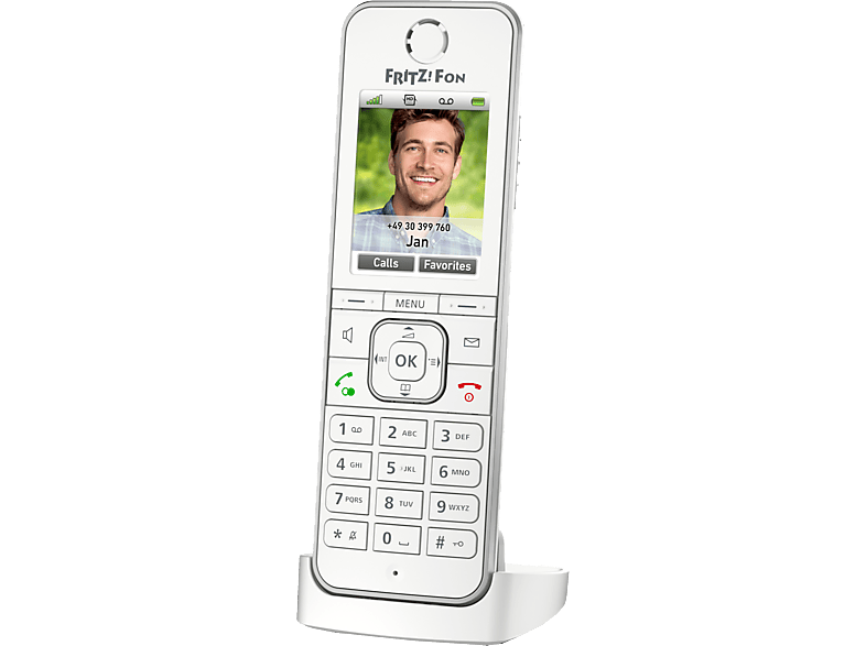 FRITZ! FRITZ!Fon C6 International Schnurloses Telefon, Weiss