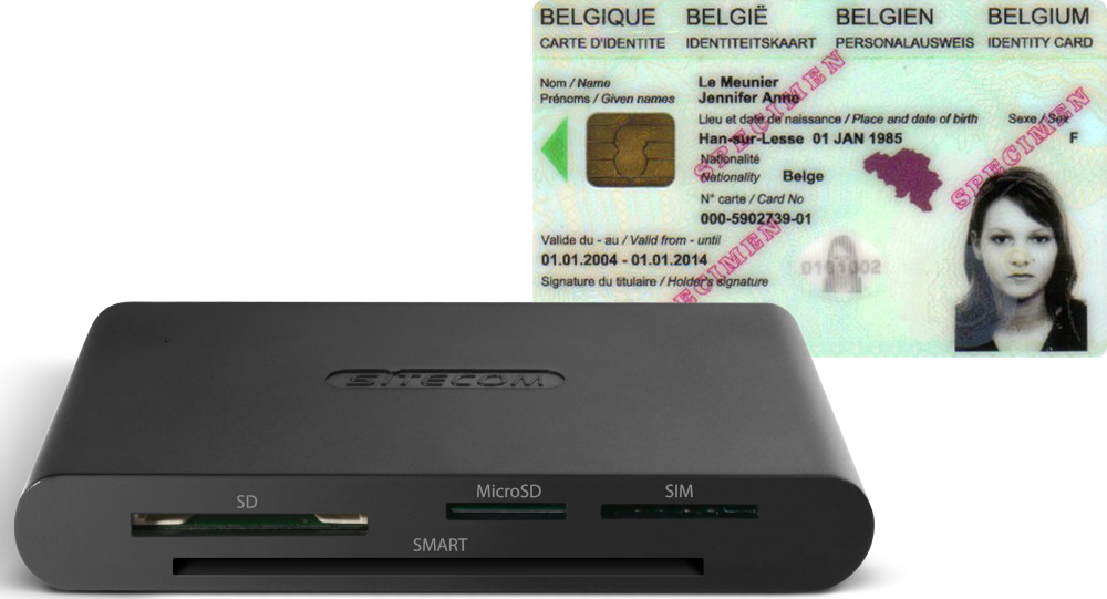 SITECOM ID / SD / microSD / SIM-kaartlezer (MD-065)