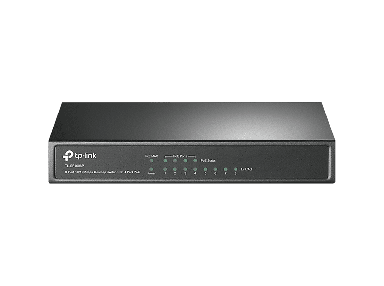 TP-LINK TL-SF1008P - Desktop-Switch (Schwarz)