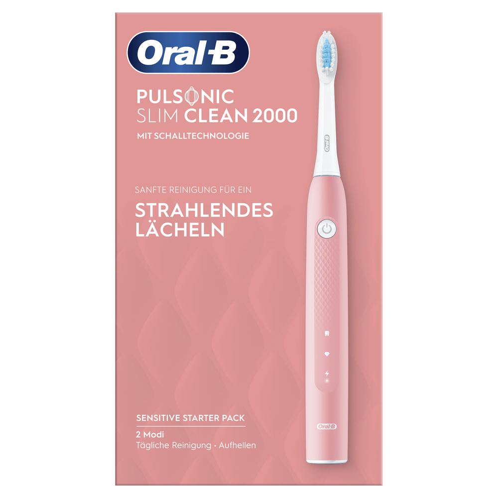 ORAL-B Pulsonic Slim Clean 2000 Pink Elektrische Schallzahnbürste Pink