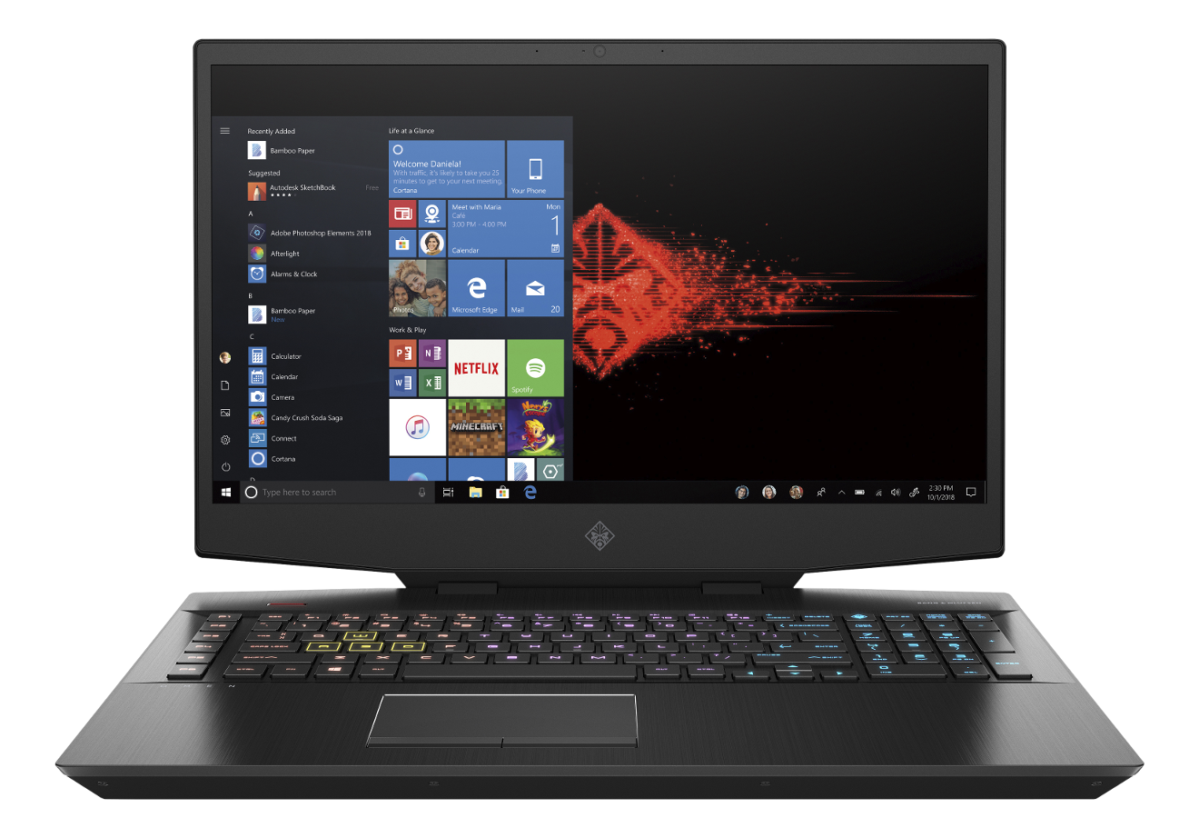 HP OMEN 17-cb1894nz - Gaming Notebook, 17.3 ",  Core™ i7, 512 GB SSD, 16 GB RAM,   (8 GB, GDDR6), Shadow Black