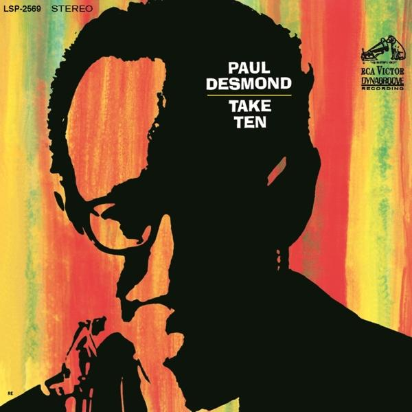 Paul Desmond Take Ten album borító sziluett portréval.