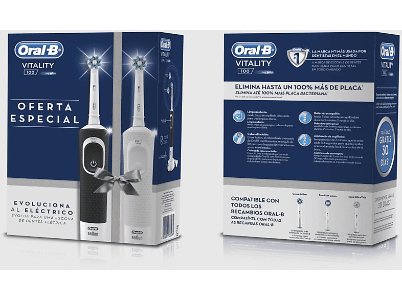 Pack Cepillo Eléctrico Oral-b Vitality Cross Action Duo