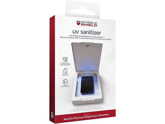 INVISIBLESHIELD UNI 6.9 Smartphone - UV Sterilizer (Weiss)