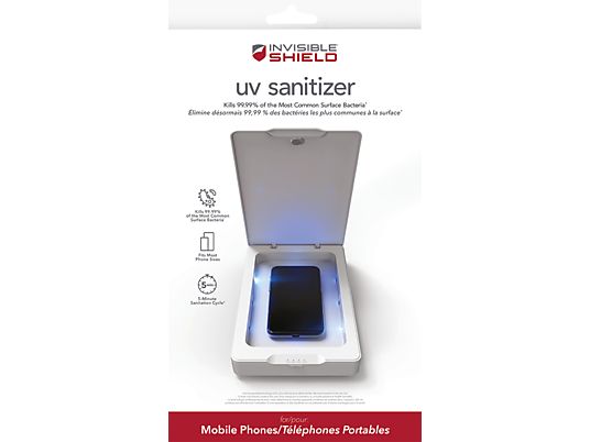 INVISIBLESHIELD UNI 6.9 Smartphone - UV Sterilizer (Weiss)