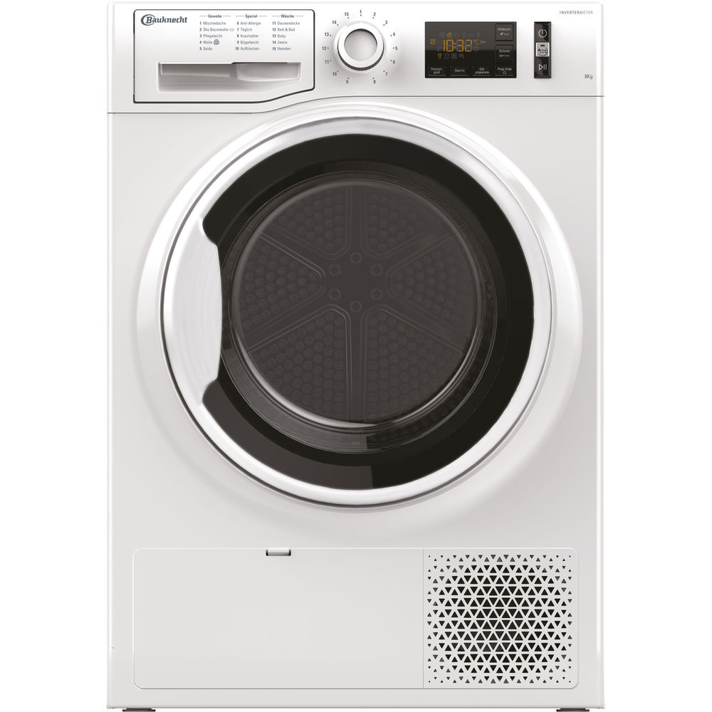 BAUKNECHT T SOFT M11 82WK DE Wärmepumpentrockner (8 kg, A++, Weiß)