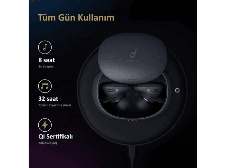 anker soundcore liberty 2 pro kablosuz kulakici kulaklik siyah