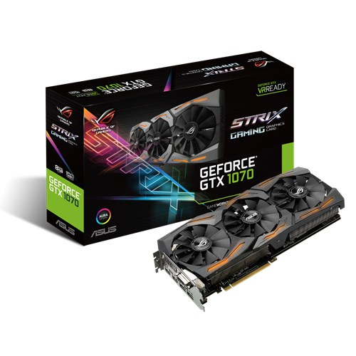 ASUS GeForce® GTX 1070 ROG Strix 8GB Gaming (NVIDIA, Grafikkarte)