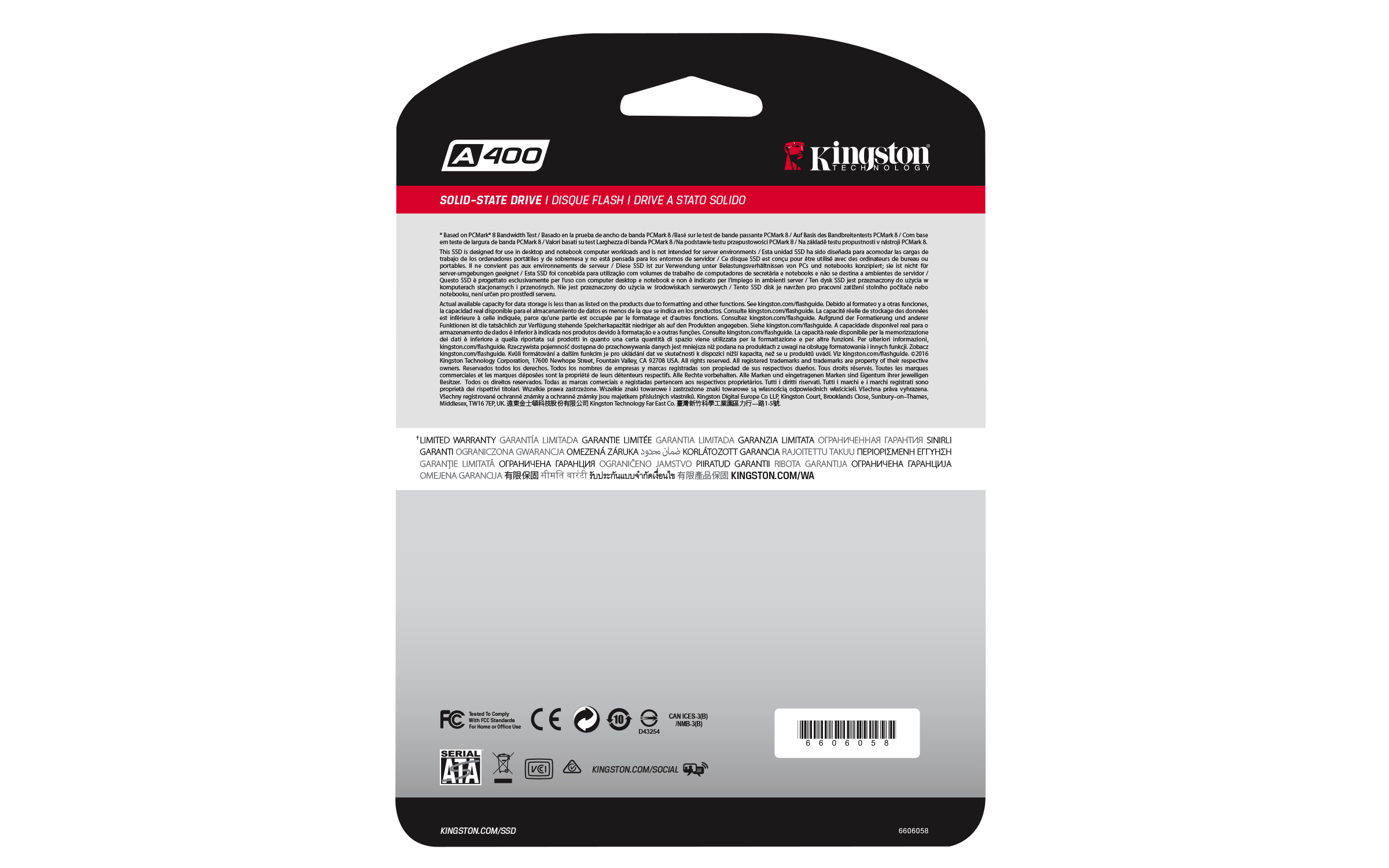 KINGSTON SA400S37 Festplatte, 120 GB SSD SATA 6 Gbps, 2,5 Zoll, intern