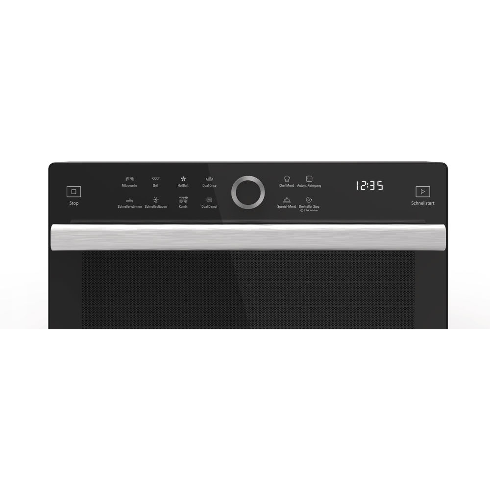 BAUKNECHT MW 339 SB, Mikrowelle (900 Watt, Grillfunktion, Heißluftfunktion & Dampffunktion)