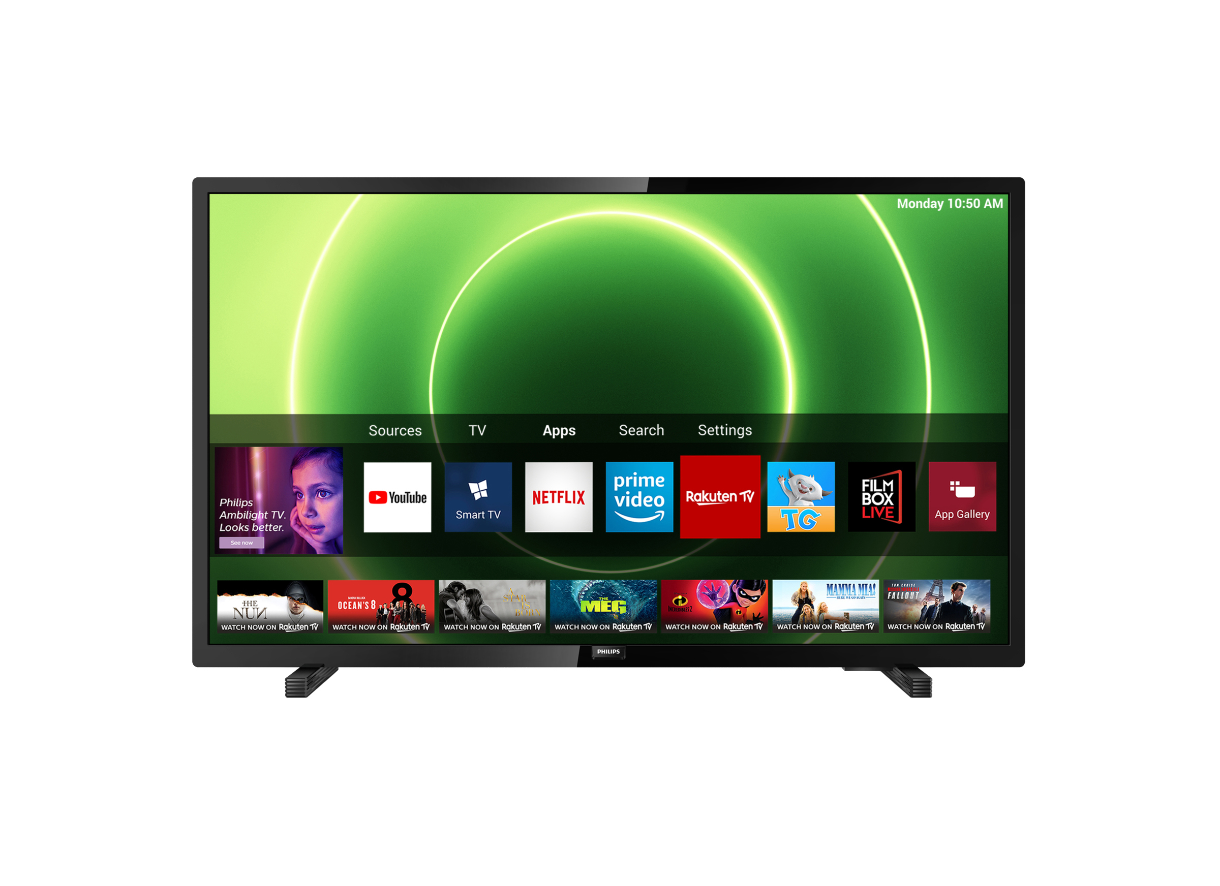 PHILIPS 32 PHS 6605/12 LED TV (Flat, 32 Zoll / 80 cm, HD, SMART TV, Saphi)