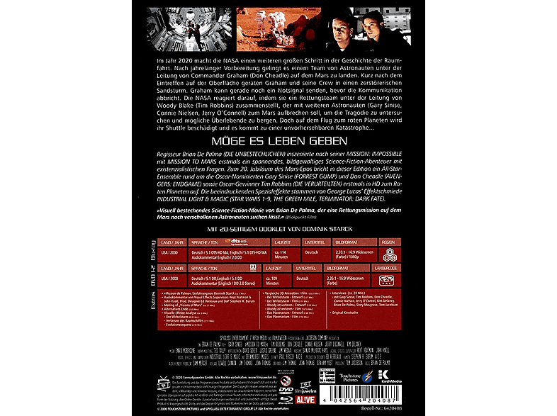 Thumbnail - Mission to Mars - Special Edition Mediabook Blu-ray + DVD