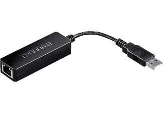 TRENDNET TU2-ET100 - Adapter USB 2.0 zu Fast Ethernet, 105 mm, Bis zu 200 Mbps (Vollduplex), Schwarz