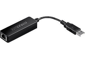 TRENDNET TU2-ET100 - Adattatore da USB 2.0 a Fast Ethernet, 105 mm, Fino a 200 Mbps (full duplex), Nero