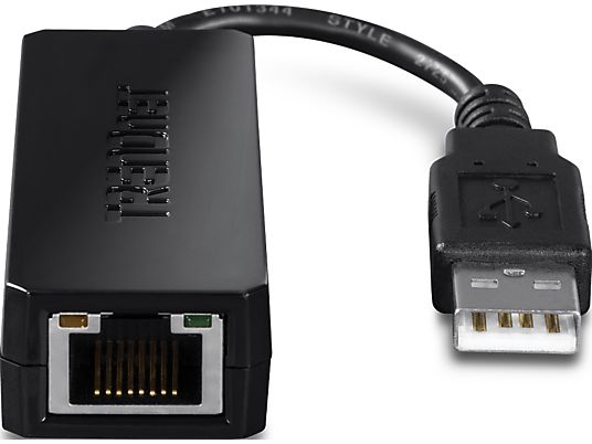 TRENDNET TU2-ET100 - Adapter USB 2.0 zu Fast Ethernet, 105 mm, Bis zu 200 Mbps (Vollduplex), Schwarz