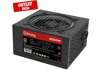 FRISBY FR-PS6580P-RGB 650W 80 Plus Power Supply Siyah Outlet 1208387