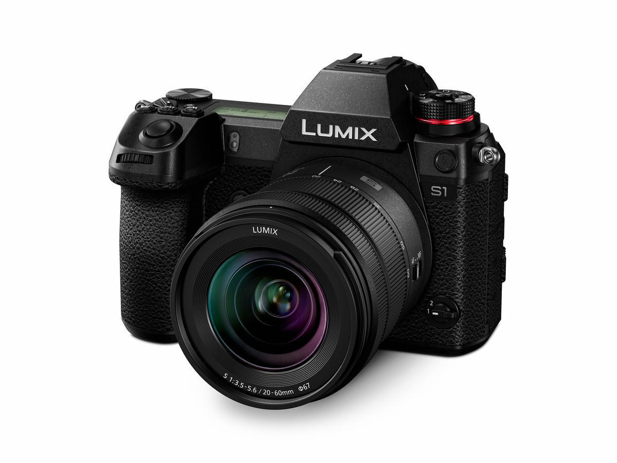 PANASONIC DC-S1KE-K Systemkamera mit Objektiv 20-60 mm, 8 cm Display Touchscreen, WLAN