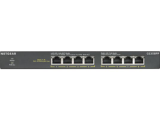 NETGEAR GS308PP - Switch (Noir)