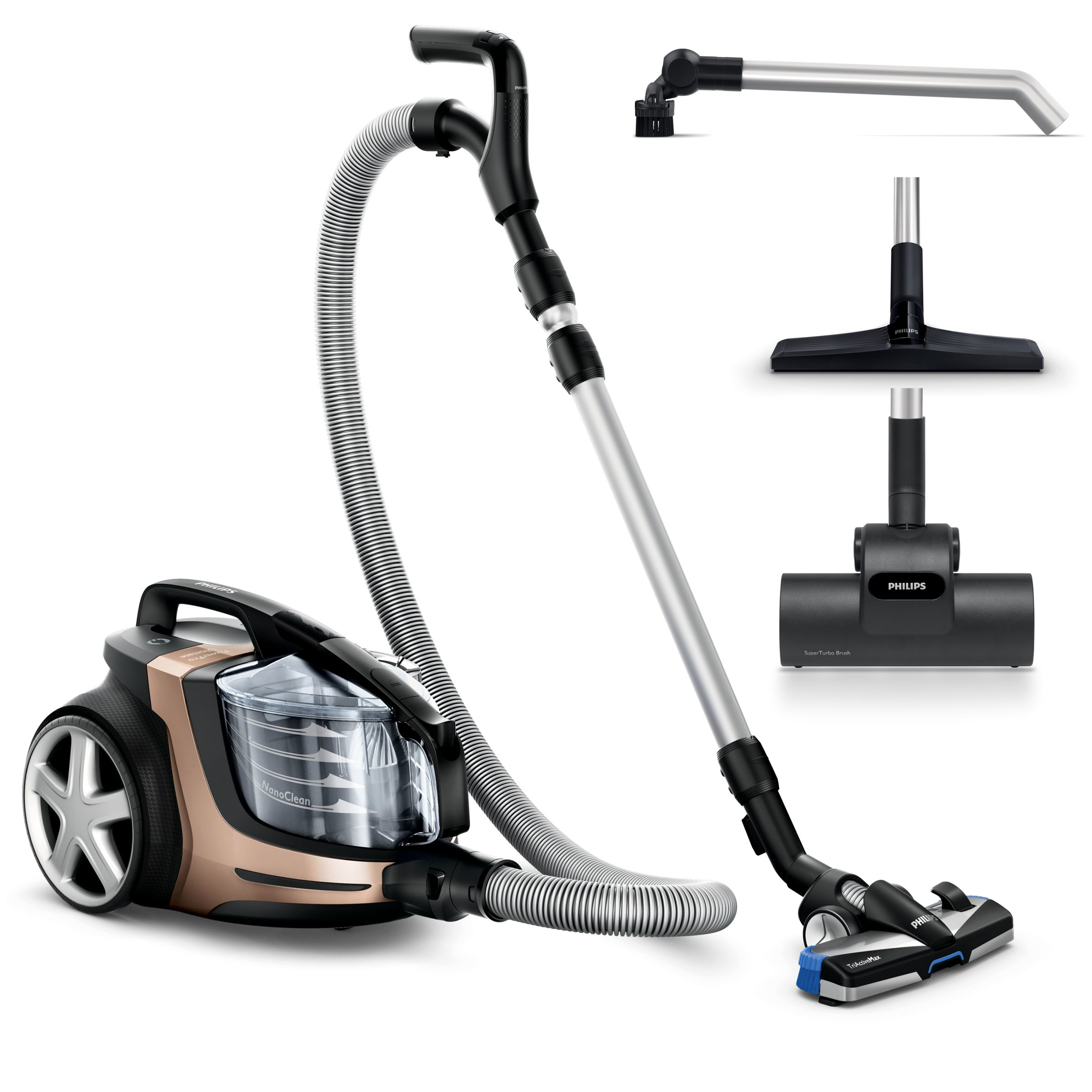 PHILIPS FC9922/09 PowerPro Ultimate Beutelloser Bodenstaubsauger Staubsauger, maximale Leistung: 650 Watt